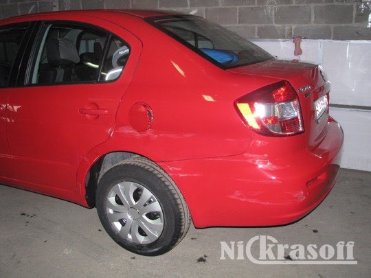 Ремонт и покраска борта Судзуки SX4 Ремонт и покраска борта Судзуки SX4