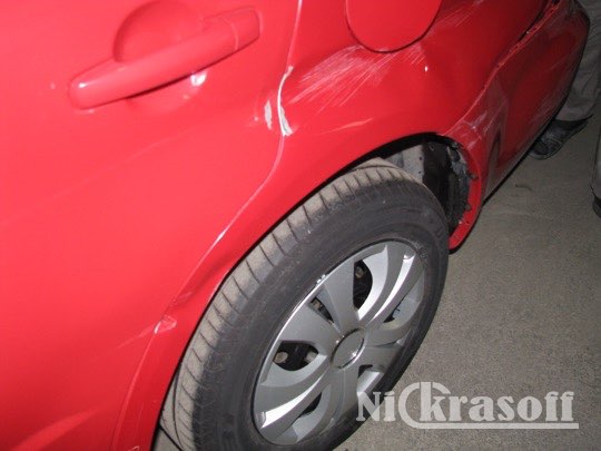 Ремонт и покраска борта Судзуки SX4 Ремонт и покраска борта Судзуки SX4