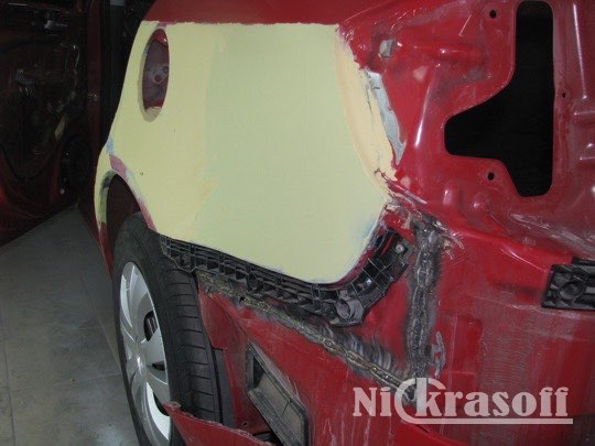 Ремонт и покраска борта Судзуки SX4 Ремонт и покраска борта Судзуки SX4