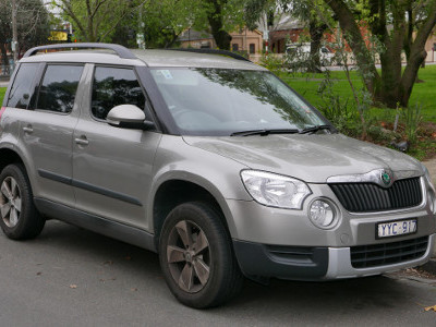 Удаление вмятины без покраски на заднем правом крыле Skoda Yeti