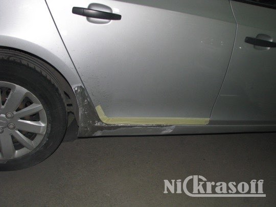 Удаление ржавчины и покраска порога Ленд Крузер Удаление ржавчины и покраска порога Ленд Крузер