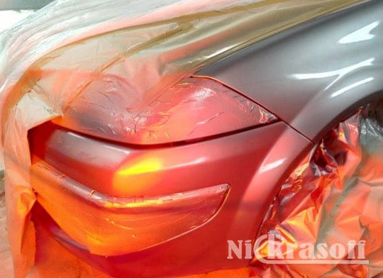 этапы покраски бампера этапы покраски бампера