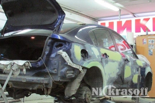 процесс покраски кузова процесс покраски кузова
